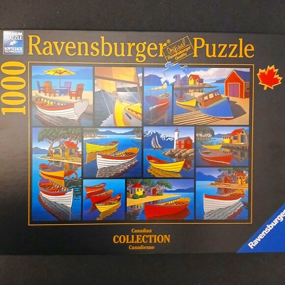 Ravensburger Canadian Collection On The Water Jigsaw Puzzle, 1000 Pieces - Picture 1 of 3